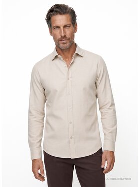 Pako Lorente Pako Lorente Koszula P26WF-1X-001 Beżowy Slim Fit