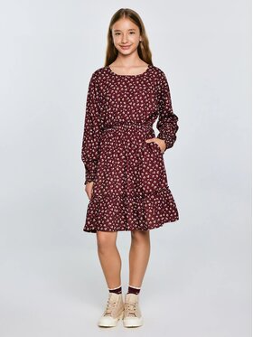 BIG STAR BIG STAR Sukienka codzienna NAMISA_604_340 Bordowy Regular Fit