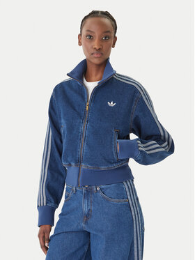 adidas adidas Geacă de blugi Firebird KD2913 Albastru Regular Fit