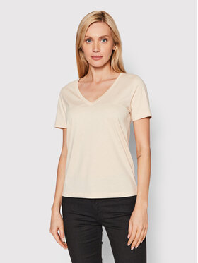 Calvin Klein Calvin Klein T-Shirt Smooth K20K204357 Beżowy Regular Fit