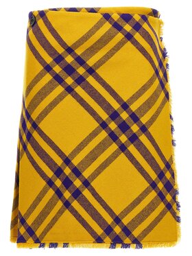 Burberry Burberry Spódnica midi 8077198 Żółty Regular Fit