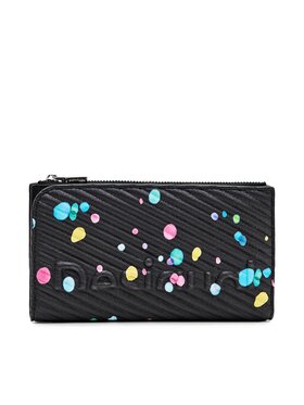 Desigual Desigual Голям дамски портфейл 23WAYP15 Черен
