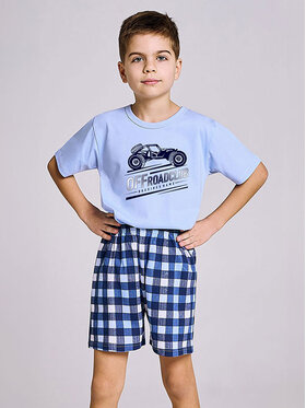 Taro Taro Piżama TA3204-01 Niebieski Basic Fit