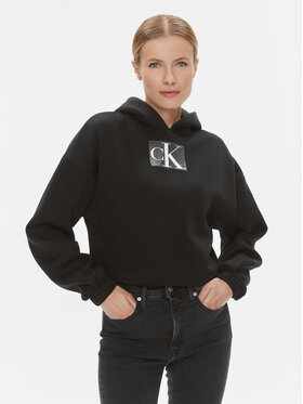 Calvin Klein Jeans Calvin Klein Jeans Majica dugih rukava J20J222962 Crna Regular Fit