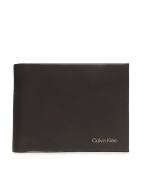 Calvin Klein Calvin Klein Duży Portfel Męski Ck Concise Bifold 5Cc W/Coin L K50K510599 Brązowy