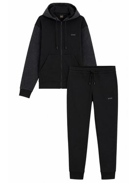 BOSS BOSS Dres Mixdenim 50571057 Czarny Relaxed Fit