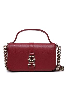 Tommy Hilfiger Tommy Hilfiger Дамска чанта Th Plush Crossover AW0AW14186 Червен