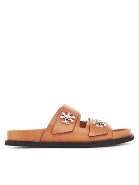 Tory Burch Tory Burch Klapki T Lock Sport Slide 166905 Brązowy