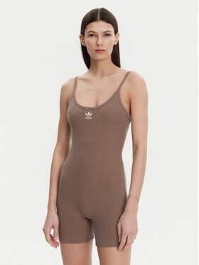 adidas adidas Гащеризон Essentials JD1463 Бежов Slim Fit