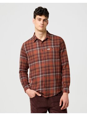 Wrangler Wrangler Koszula 1 PKT FLANNEL SHIRT Kolorowy Regular Fit