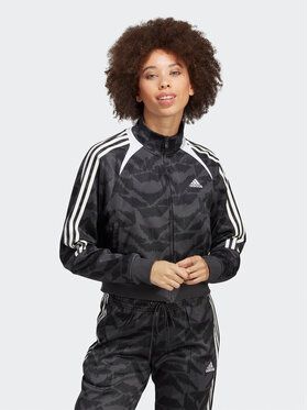 adidas adidas Mikina Tiro Suit Up Lifestyle Track Top IC6649 Šedá Loose Fit