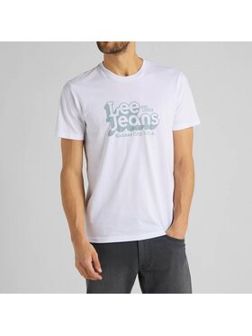 Lee Lee T-shirt SS 70S LOGO TEE Bianco Regular Fit