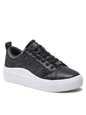Calvin Klein Calvin Klein Snīkeri Cupsole Wave Lace Up W0HW01328 Melns