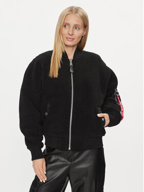 Alpha Industries Alpha Industries Bomberjacke MA-1 VF Teddy 108003 Schwarz Regular Fit