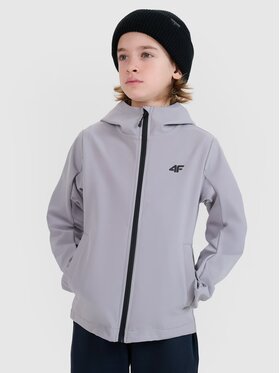 4F 4F Kurtka softshell 4FJWSS25TSOFM306-25S Szary Regular Fit