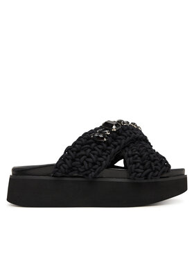 Inuikii Inuikii Papucs Woven Stones Platform 1004.005.0043 Fekete