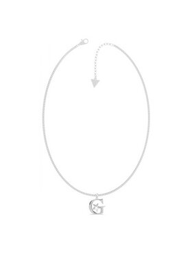 Guess Guess Naszyjnik UBN70068 Srebrny