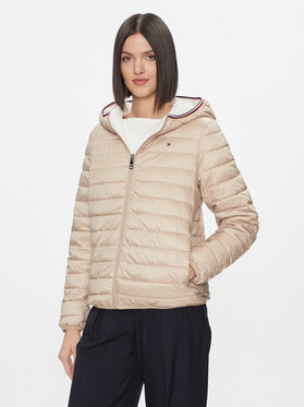 Tommy Hilfiger Tommy Hilfiger Vatovaná bunda WW0WW40745 Béžová Regular Fit