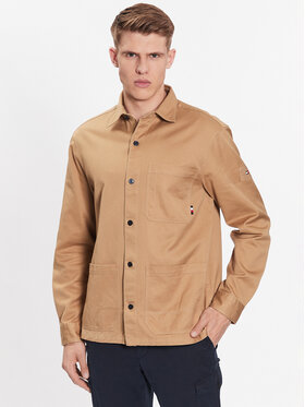Tommy Hilfiger Tommy Hilfiger Farmer kabát Solid MW0MW31773 Barna Regular Fit