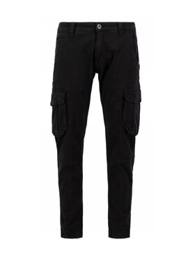 Alpha Industries Alpha Industries Kalhoty z materiálu AI.196210-03-30 Černá Slim Tapered Fit