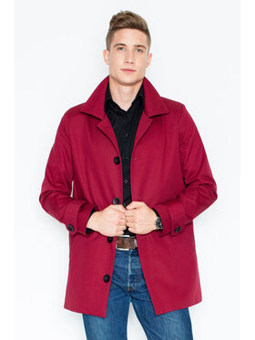 Visent Visent Cappotto di transizione V028 Bordeaux Regular Fit