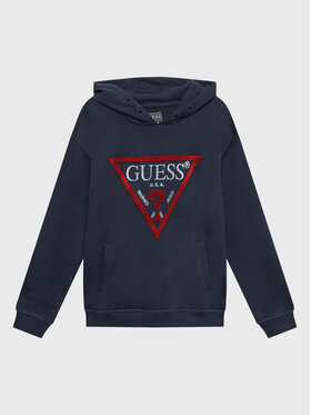 Guess Guess Majica dugih rukava L3YQ04 KAD73 Tamnoplava Regular Fit