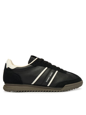 Tommy Jeans Tommy Jeans Sportcipők Tjw Low Profile Runner Lthr Mix EN0EN03001 Fekete
