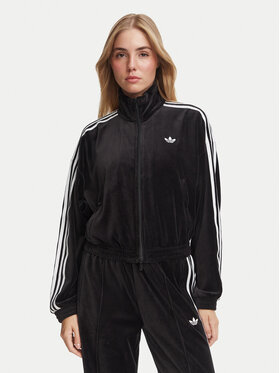 adidas adidas Mikina Velour LG4297 Čierna Loose Fit