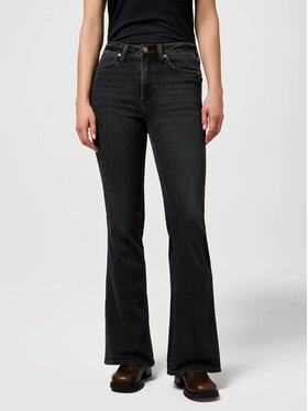 Wrangler Wrangler Jeansy BOOTCUT Czarny Loose Fit