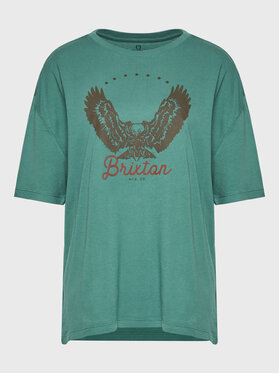 Brixton Brixton Tricou Freebird 16794 Verde Oversize