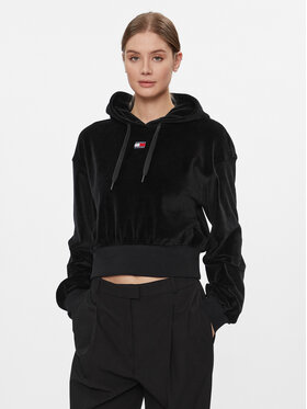 Tommy Jeans Tommy Jeans Felpa Velour DW0DW17519 Nero Regular Fit