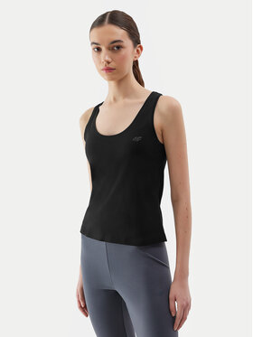 4F 4F Top 4FWSS24TSLEF041 Crna Slim Fit