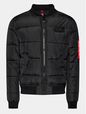 Alpha Industries Alpha Industries Vatovaná bunda Ma-1 Puffer Bomber 138116 Čierna Regular Fit