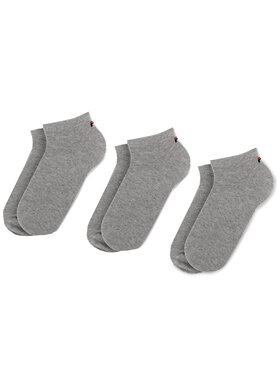 Fila Fila Набір 3 пар низьких шкарпеток unisex Calza F9100 Сірий