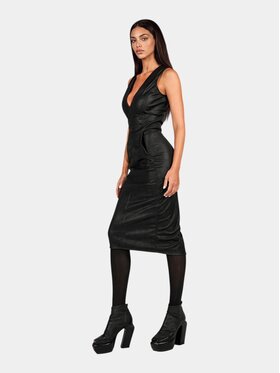MADE BY SOCIETY MADE BY SOCIETY Sukienka codzienna CORE Dress - D27853 Czarny Basic Fit