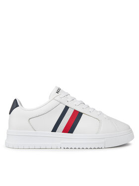 Tommy Hilfiger Tommy Hilfiger Sneakers Supercup Lth Stripes Ess FM0FM04895 Bianco