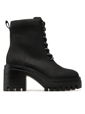 Calvin Klein Jeans Calvin Klein Jeans Čizme Chunky Heeled Zip Boot Lth YW0YW01548 Crna