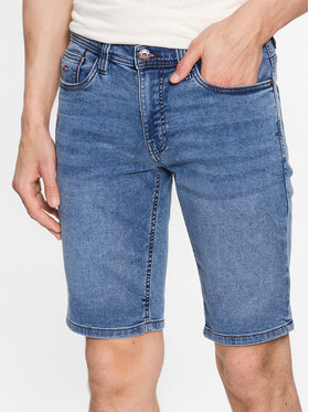 INDICODE INDICODE Szorty jeansowe Delmare 70-682 Niebieski Regular Fit