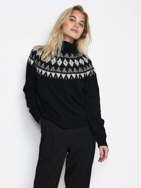 Kaffe Kaffe Rollkragenpullover Melissa 10506886 Schwarz Regular Fit