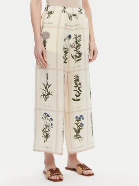 Weekend Max Mara Weekend Max Mara Pantaloni culotte Lory 2515131012 Écru Relaxed Fit