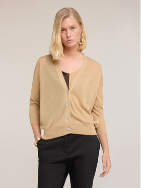 Motivi Motivi Sweter M223W003934N008 Złoty Over Fit