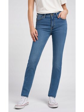 Lee Lee Jeansy Scarlett High Niebieski Skinny Fit