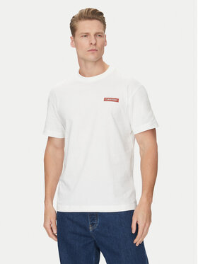 Calvin Klein Calvin Klein Tricou Overlay Print K10K114158 Alb Regular Fit