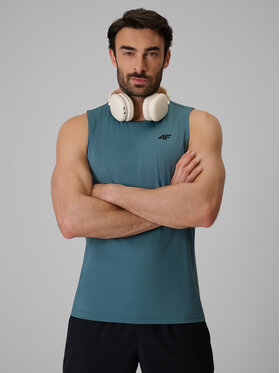 4F 4F Tank top NO LIMITS Turkusowy Regular Fit
