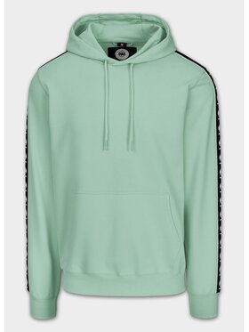 PITBULL PITBULL Bluza męska z kapturem TAPE NUGGET S Zielony Regular Fit