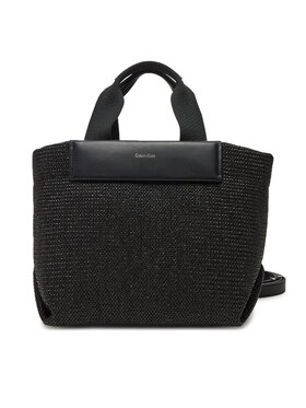 Calvin Klein Calvin Klein Torebka Ck Raffia Small Tote Crossbody K60K613026 Czarny