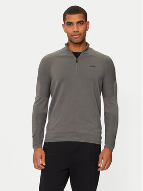 BOSS Boss Пуловер Perform-X_QZ 50498525 Сив Regular Fit