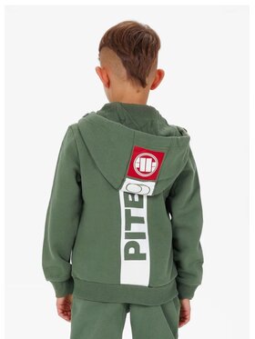 PITBULL PITBULL Bluza Hilltop Junior Zielony Regular Fit