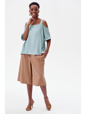 blue shadow blue shadow Bluzka Miri Zielony Regular Fit