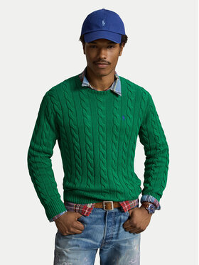 Polo Ralph Lauren Polo Ralph Lauren Sveter 710775885552 Tmavo zelená Regular Fit